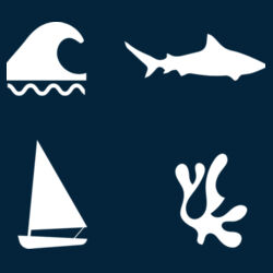 Shark Left Chest Print T-shirt Design